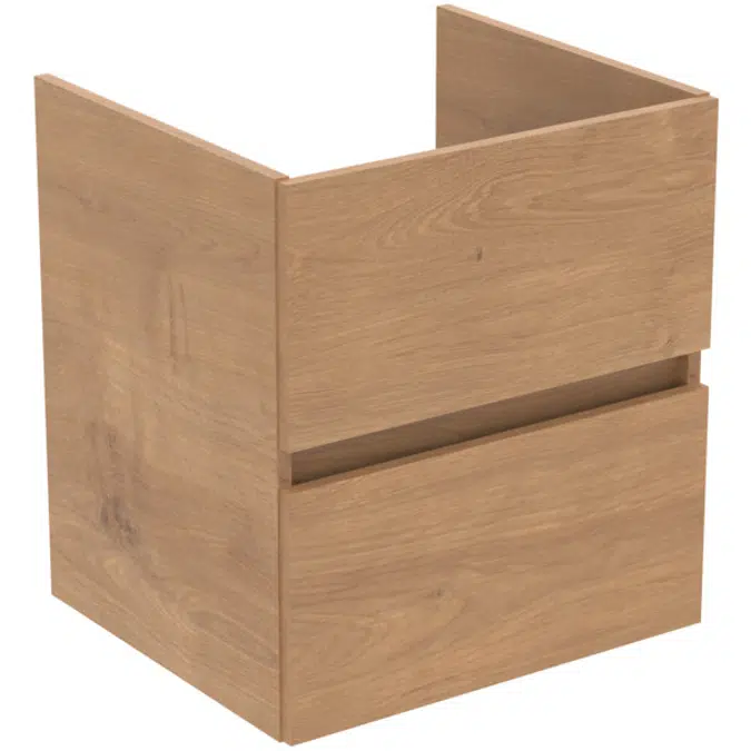 BASIN UNIT 50x44 2 DWS IN GLOSSY WHITE, MID GREY, NATURAL OAK, FLINT HICKORY