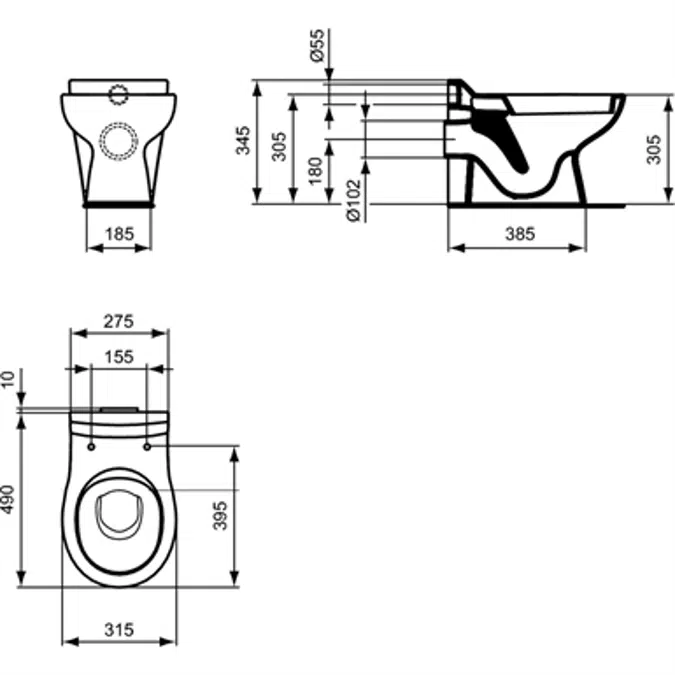 CONTOUR 21 BWL 305 WHITE SCHOOLS BTW&C/C