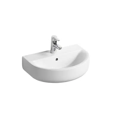 Image for Concept Space 55cm Arc Short Proj. Washbasin 1 Taphole