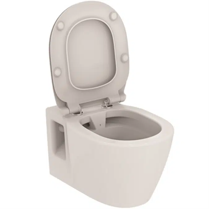 Inodoro suspendido Connect 54cm, sin brida, blanco