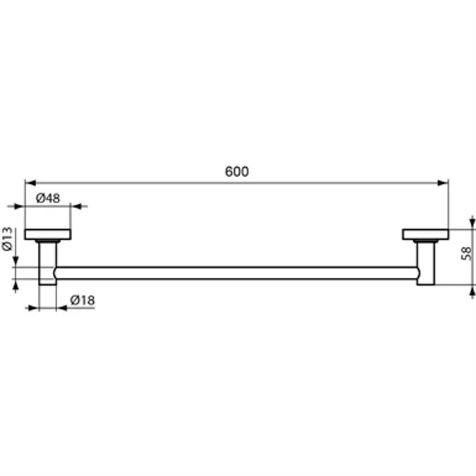 IOM TW/RAIL 60 CHROME SINGLE