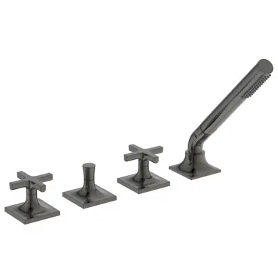 Image pour JOY NEO 4-HOLE BATH & SHOWER DUAL CONTROL RIM MOUNTED WITH CROSS HANDLES AND WITHOUT SPOUT