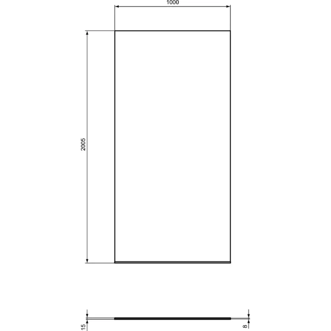 I.LIFE&nbsp; DOOR ACCESS WET ROOM PANEL 1000 MM