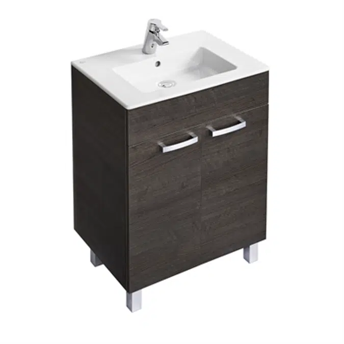 Tempo 600mm Vanity Unit With 2 Doors and Legs