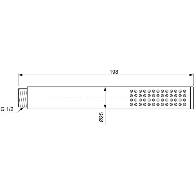 IDEALRAIN L1 WALL ARM 400MM CHROME