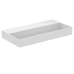 solos basin 100x50cm nth, available in glossy white and glossy black finishes