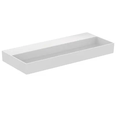 画像 SOLOS basin 120x50cm NTH, available in glossy white and glossy black finishes