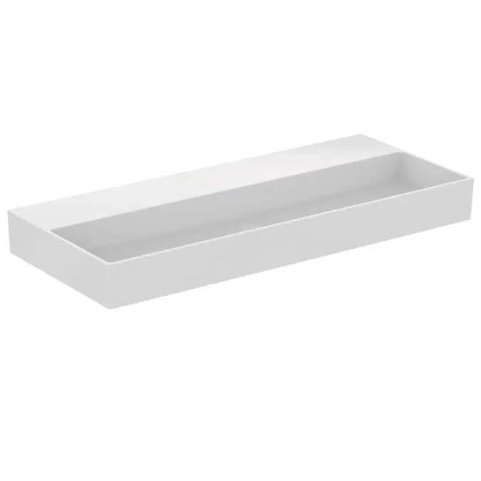 SOLOS basin 120x50cm NTH, available in glossy white and glossy black finishes