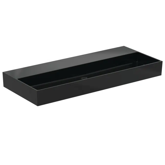 SOLOS basin 120x50cm NTH, available in glossy white and glossy black finishes