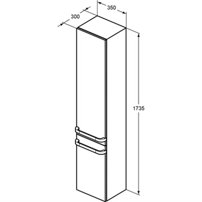TONIC/TUR COLUMN 350 GLS LGY 2 RH DOOR