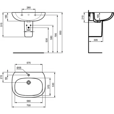 Obrázek pro P_Tesi Semi Pedestal 