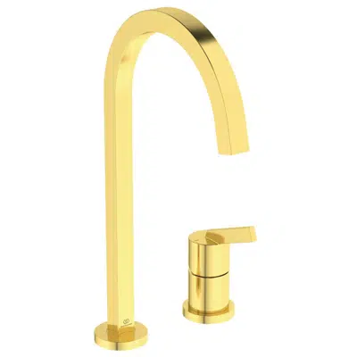 imagem para GUSTO SINK MIXER 2 HOLES C SQUARE SPOUT