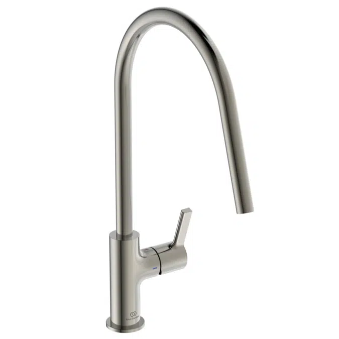 GUSTO SLIM SINK MIXER C ROUND SPOUT BLUE START