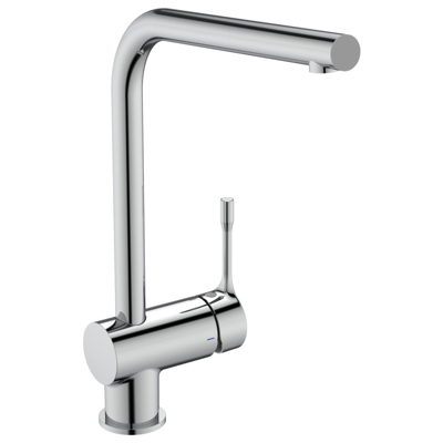 bild för Ceralook Single lever sink mixer rim- mounted with high tubular spout and side lever