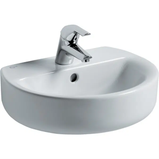 Concept Sphere 45cm Handrinse Washbasin, 1 Taphole