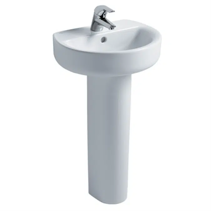 Concept Sphere 45cm Handrinse Washbasin, 1 Taphole