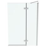 i.life bath screen right angle with a fixed panel of 400 mm plus a mobile panel of 600 mm