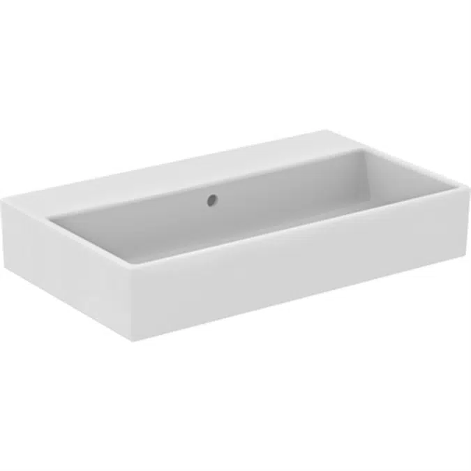 STRADA washbasin 710x420mm, no taphole, with overflow