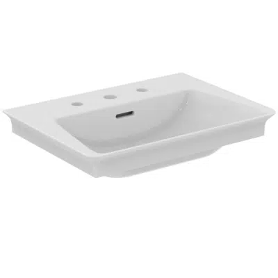 Image for La Dolce Vita® vanity basin 56 cm with 3 taphole, with slotted overflow, white