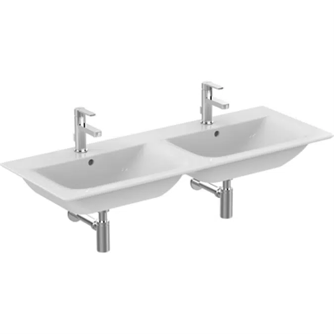 CONNECT AIR Lavabo-plan double 124 x 46 cm