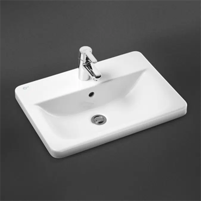 concept cube 58cm countertop washbasin 1 taphole