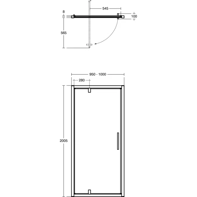I.LIFE&nbsp;PIVOT DOOR&nbsp;1000 MM
