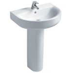concept arc 60cm washbasin, pedestal or furniture 1 taphole