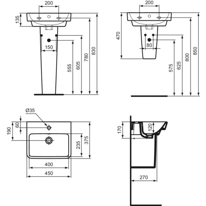 IS i.life B hwb 45x38 1TH WHT BXD