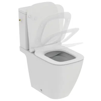 画像 I.Life b, close coupled toilet with cistern side inlet 6/3l and sandwich seat
