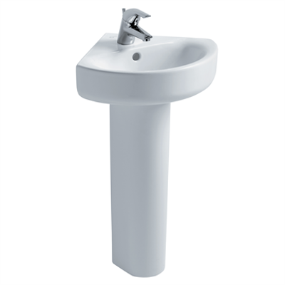 afbeelding voor Concept Arc 45cm Corner Washbasin, 1 Taphole