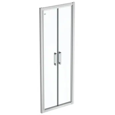 Image for CONNECT 2 SALOON DOOR 75 CLEAR GLASS BRIGHT SILVER FINISH