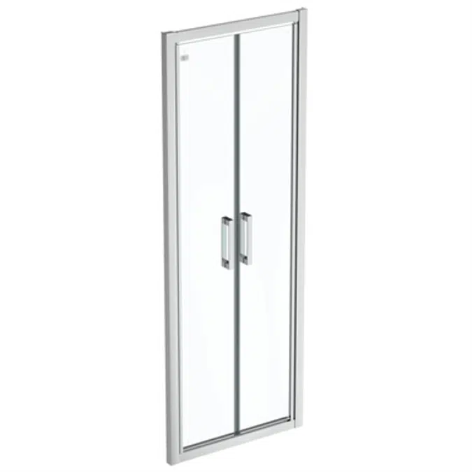 CONNECT 2 SALOON DOOR 75 CLEAR GLASS BRIGHT SILVER FINISH