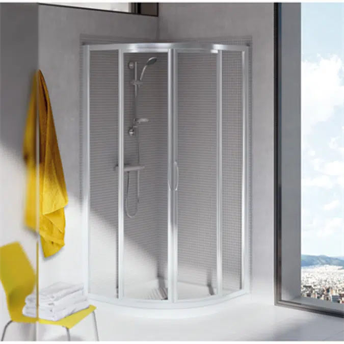 TIPICA R Shower Enclosure 80X80 550MM White