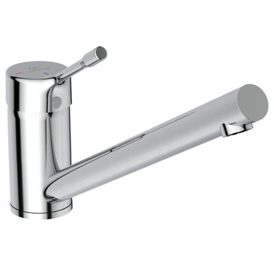 bild för Ceralook Single lever sink mixer rim- mounted with low attached soldered tubular spout