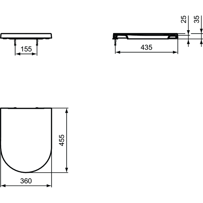 Blend Curve normal close seat & cover