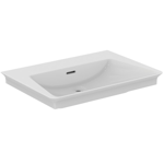 la dolce vita® vanity basin 66 cm without taphole, with slotted overflow, white