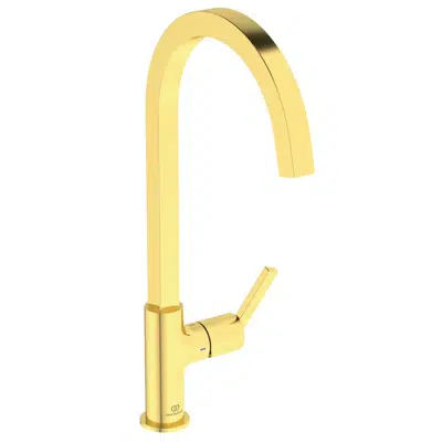 Image for GUSTO SLIM SINK MIXER C SQUARE SPOUT BLUE START