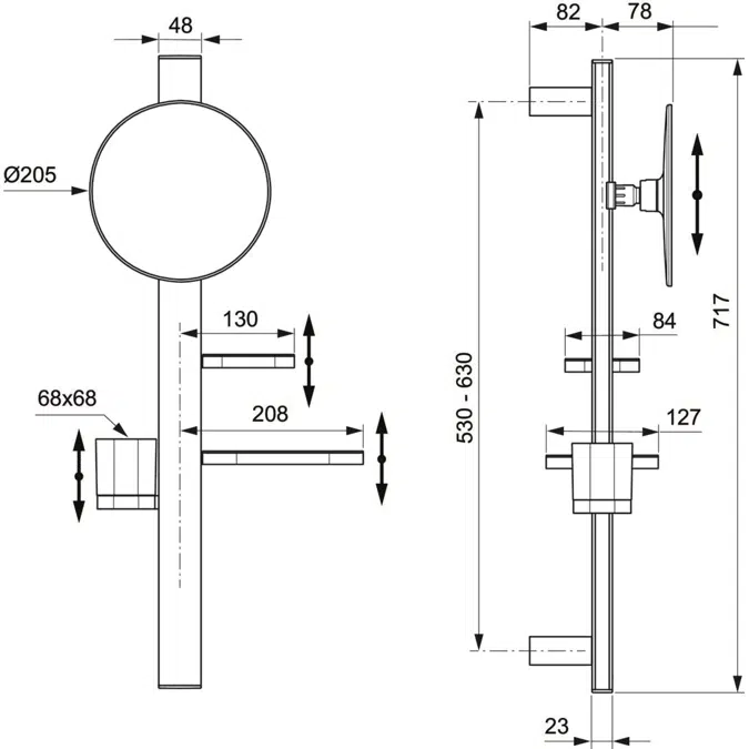 ALU+ ACC BAR S/700 MAG MIR/200 2S RO