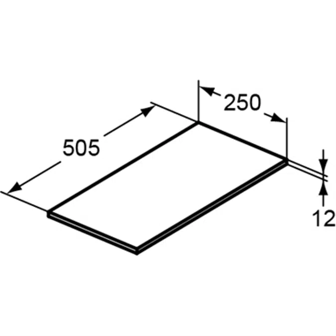 WORKTOP 25 WD LBRN