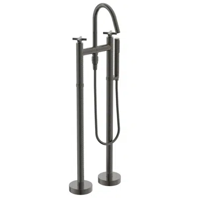 Image pour JOY NEO FREESTANDING BATH & SHOWER MIXER DUAL CONTROL WITH CROSS HANDLES AND HANDSHOWER SET