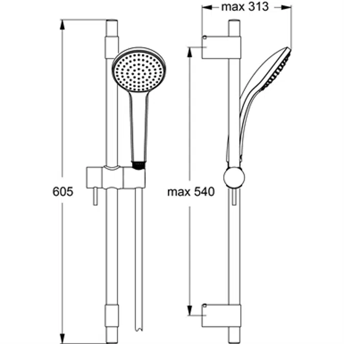 IDEALRAIN PRO M1 1F/100 600MM IF/1750