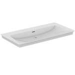 la dolce vita® vanity basin 106 cm without taphole, with slotted overflow, white