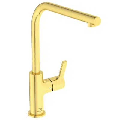 GUSTO SLIM SINK MIXER L SPOUT BLUE START图像