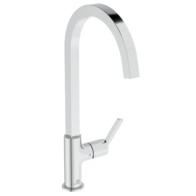 GUSTO SLIM SINK MIXER C SQUARE SPOUT BLUE START