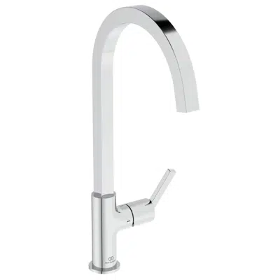 Image for GUSTO SLIM SINK MIXER C SQUARE SPOUT BLUE START