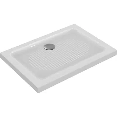 Image for CONNECT Shower Tray 100X70 White WASTE WALL
