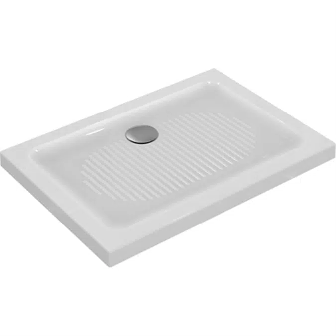CONNECT Shower Tray 100X70 White WASTE WALL