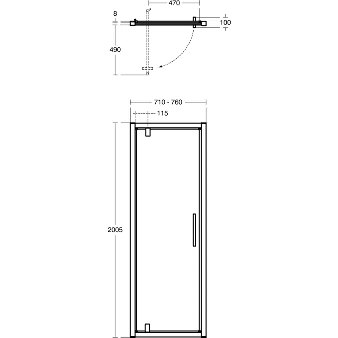 I.LIFE  PIVOT DOOR  760 MM
