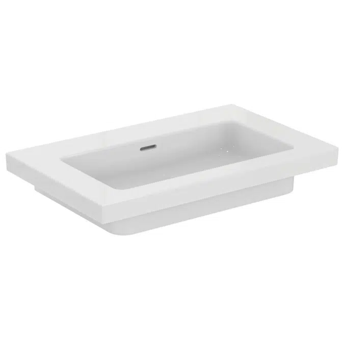 BIM objects Free download! EXTRA 80CM VANITY BASIN WITHOUT TAP HOLES