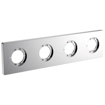 Immagine per ARCHIMODULE ESCUTCHEON CHROME 4-HOLE